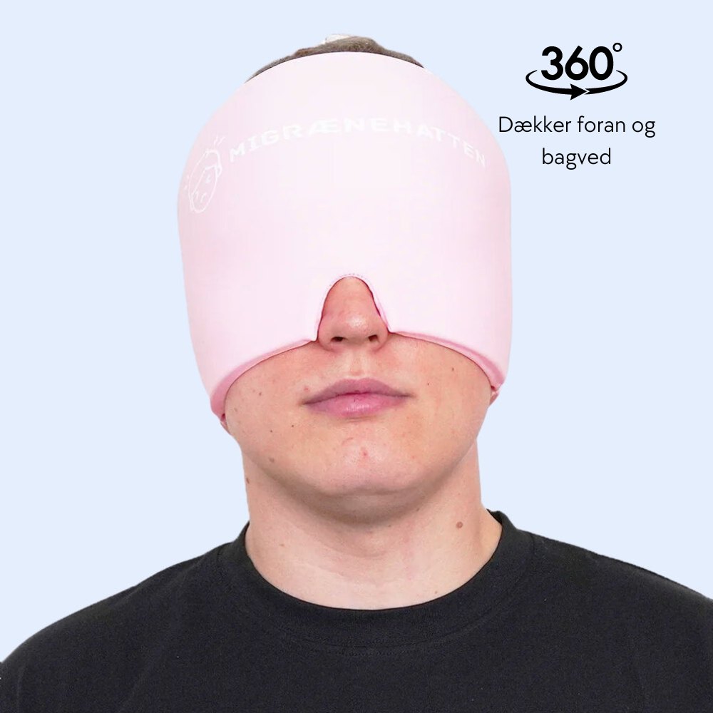 Lyserød Double sided Migrænehat